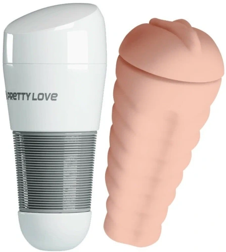 Pretty Love Kitty Super Stroker мастурбатор вагіна, 20.5х8.4 см (тілесний) - купити в Києві, Україні